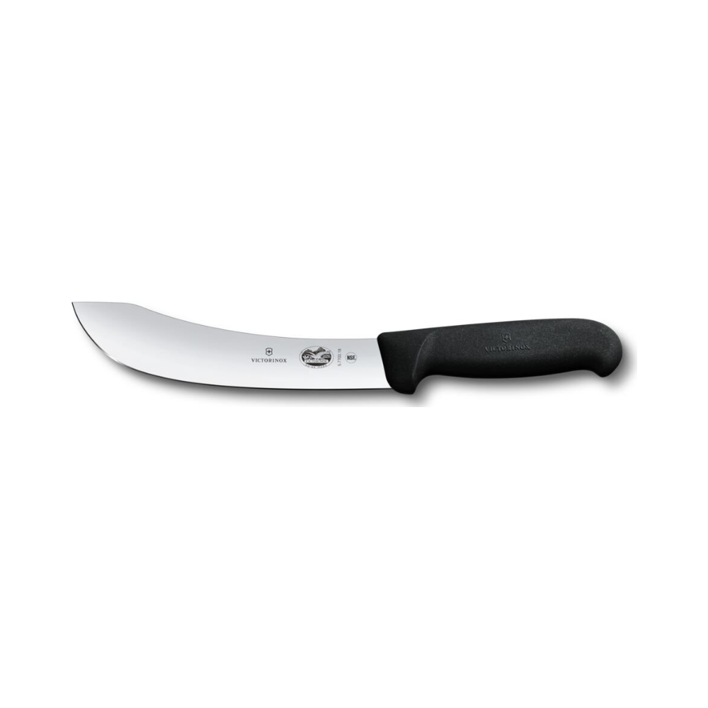 Fibrox, skinning knife, 18cm, straight, black