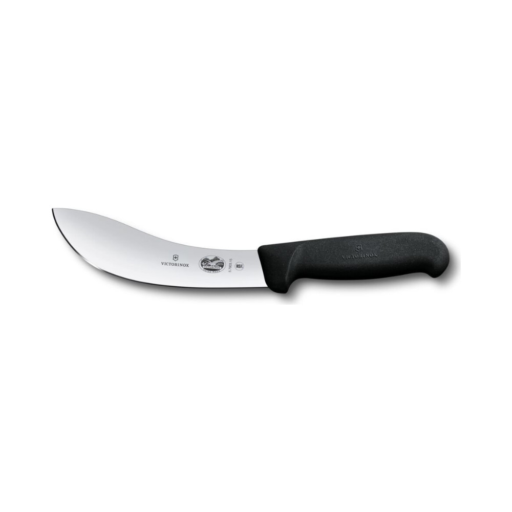 Fibrox, skinning knife, 15cm, straight, american style, black