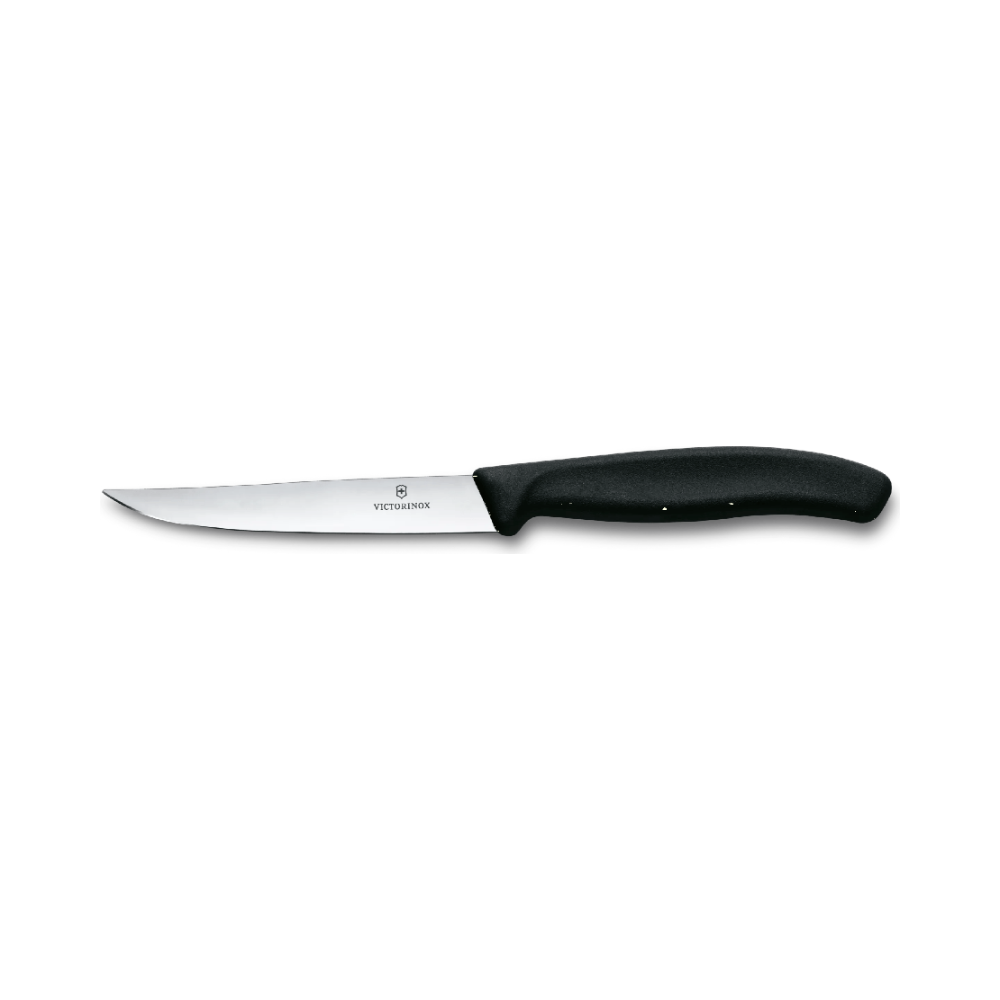 Swiss Classic, steak knife, straight, black
