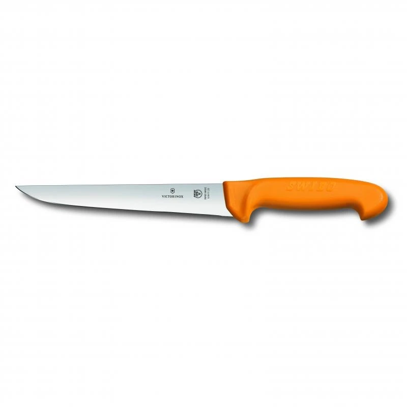 Swibo, sticking knife, 18cm, straight, orange, sb-sheath