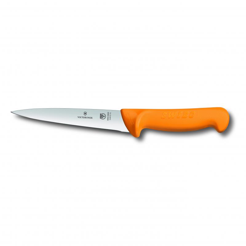 Swibo, boning and sticking knife, 18cm, straight, orange, sb