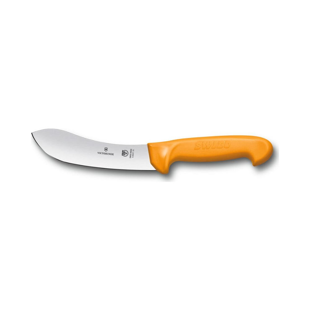 Swibo, skinning knife, 15cm, straight, orange, sb-sheath