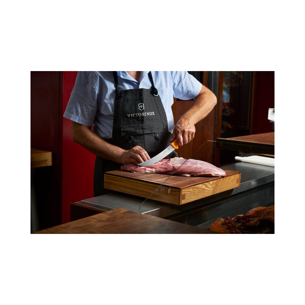Swibo, butcher knife, 22cm, straight, orange, sb-sheath