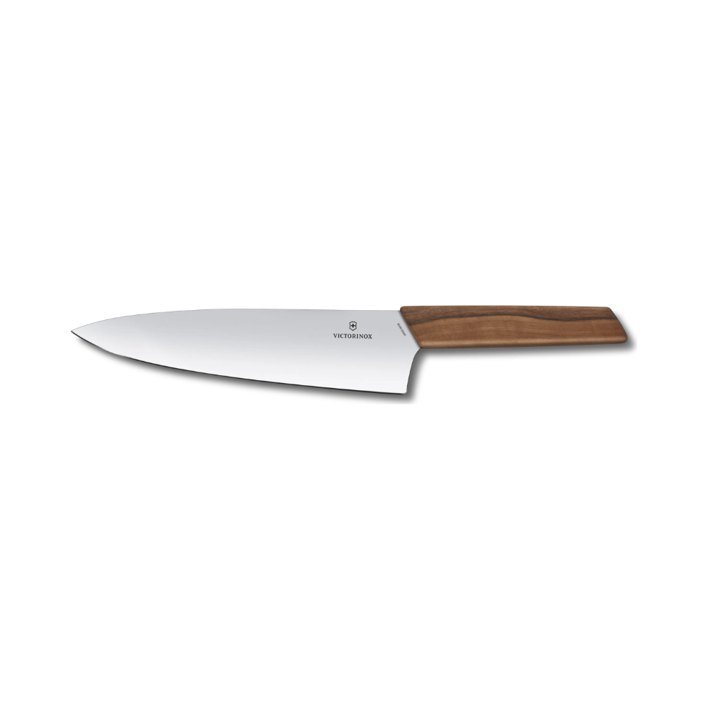 Swiss Modern, chef's knife, 20cm, straight, walnut, gift box
