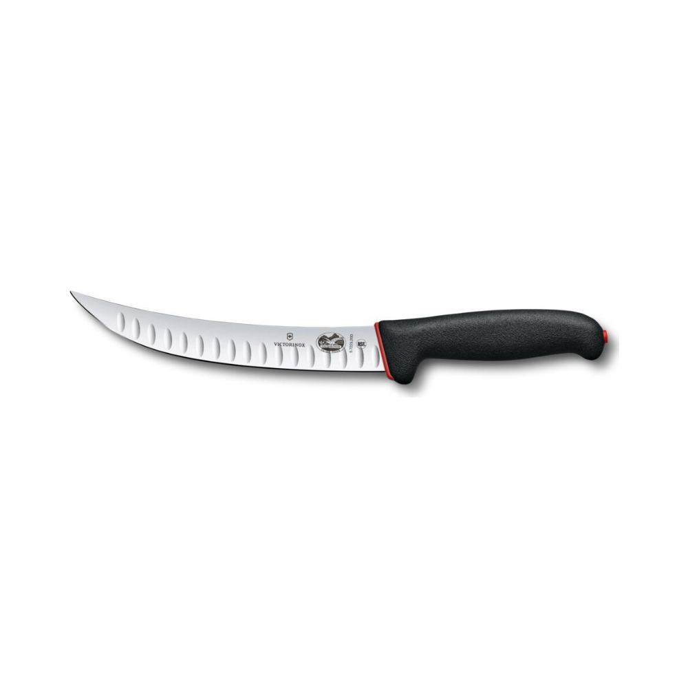 [VIC-5.7223.20D] Dual Grip, slaughter knife, 20cm, black/red