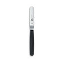 Spatula, 8cm, shaped offset, black