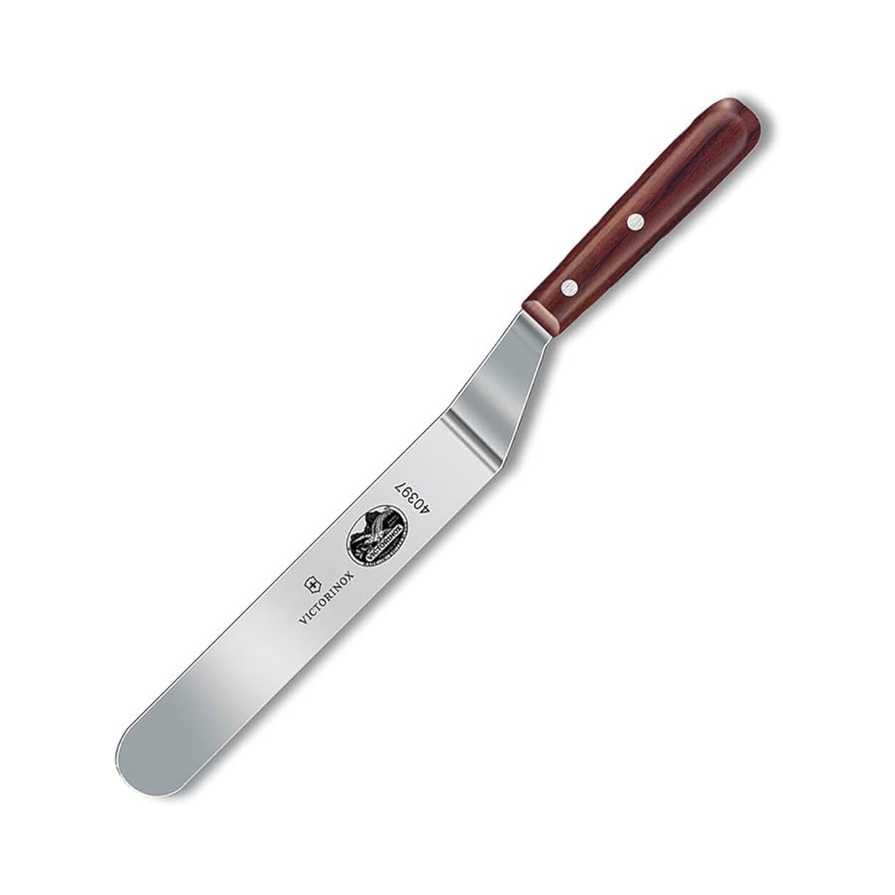 [VIC-5.2700.20] Wood, spatula, 20cm, shaped offset, modified maple