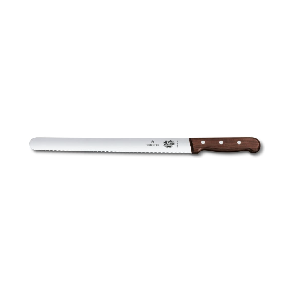 [VIC-5.4230.30] Wood, slicing knife, 30cm, wavy, modified maple
