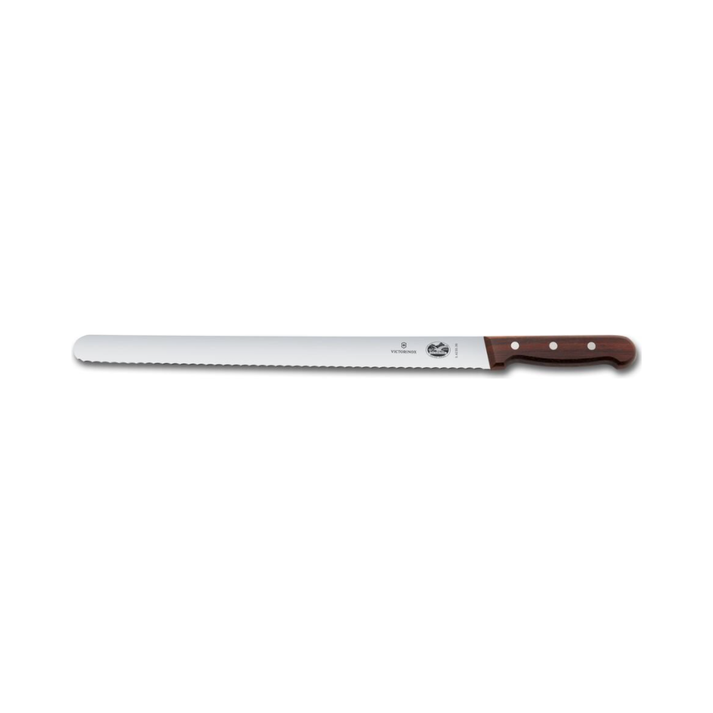 [VIC-5.4230.36] Wood, slicing knife, 36cm, wavy, modified maple
