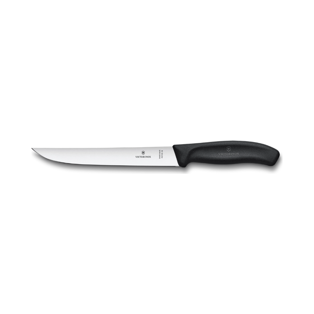 [VIC-6.8103.18B] Carving Knife, Swiss Classic, 18cm, Straight, Black, Blister