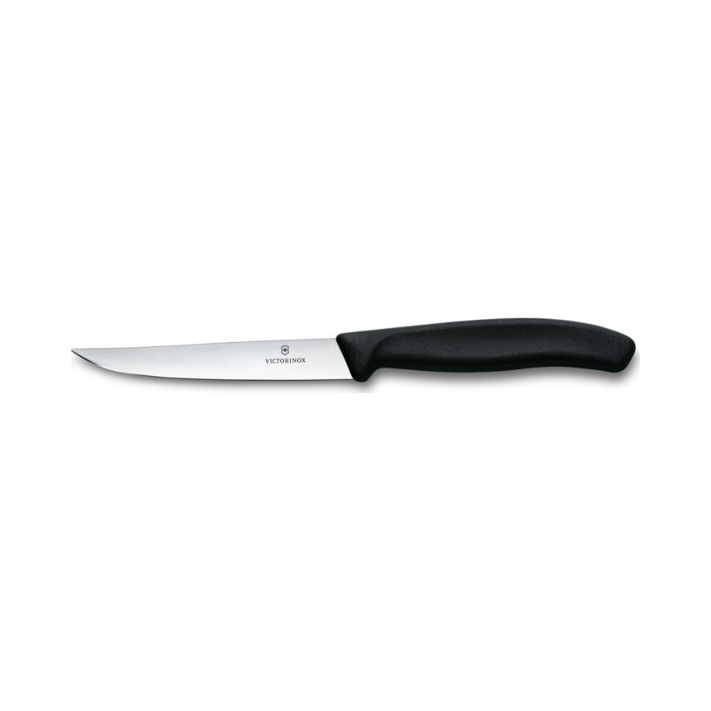 Swiss Classic, steak knife, 11cm, straight, black