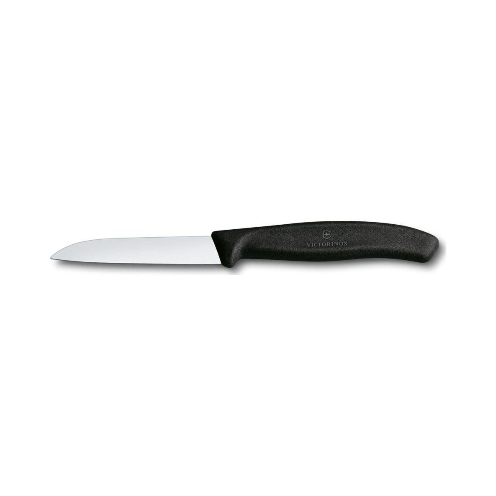 Swiss Classic, paring knife, 8cm, straight, black