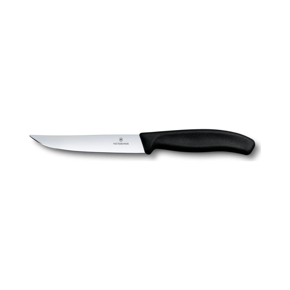 Swiss Classic, steak knife, 12cm, straight, black