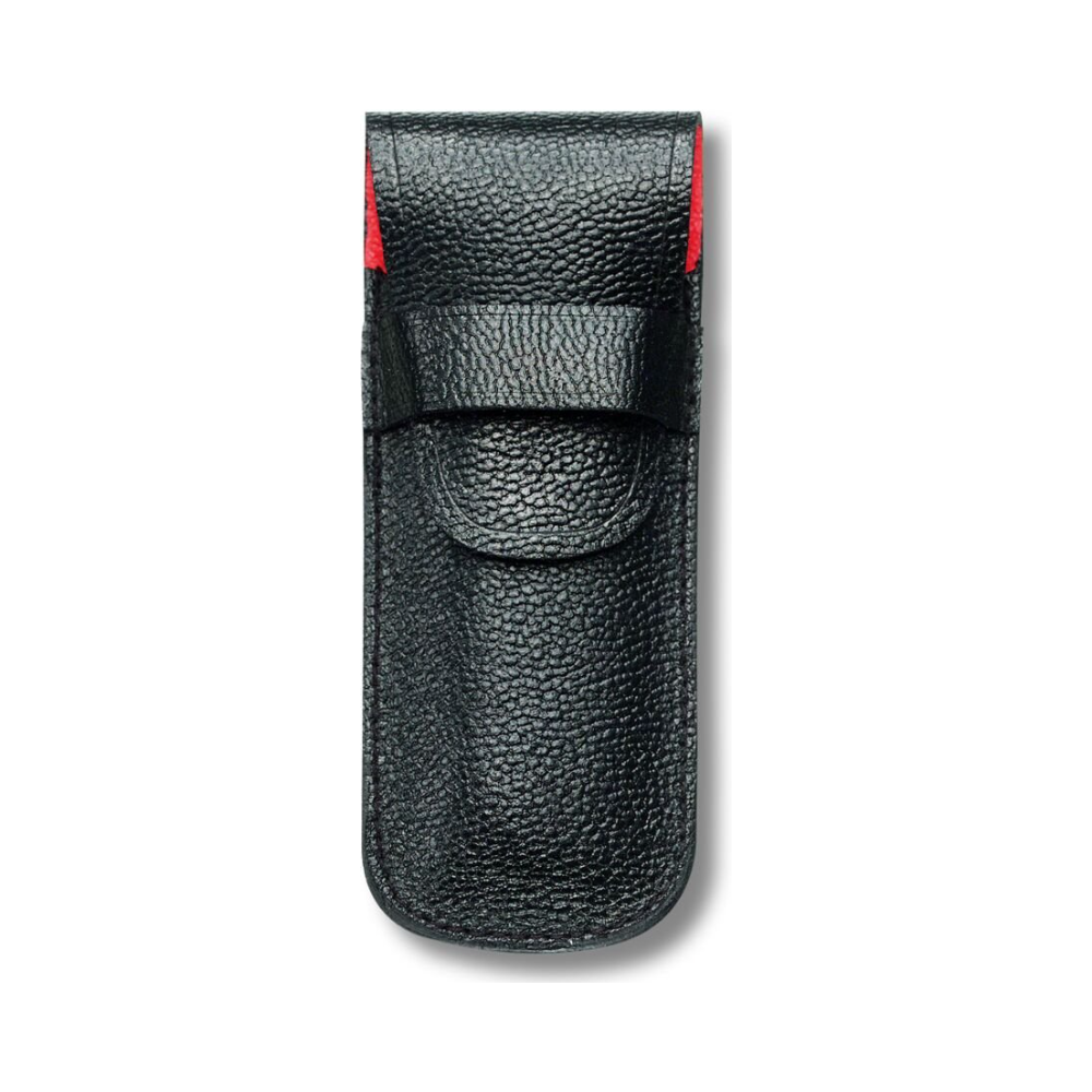 Pouch leather, black