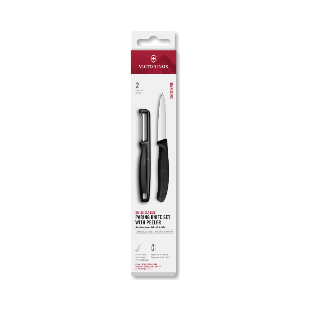 Swiss Classic, paring knife with I-peeler, 2pcs, box