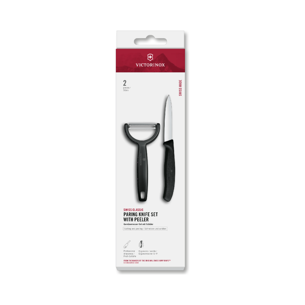 Swiss Classic, paring knife with Y-peeler, 2pcs, box