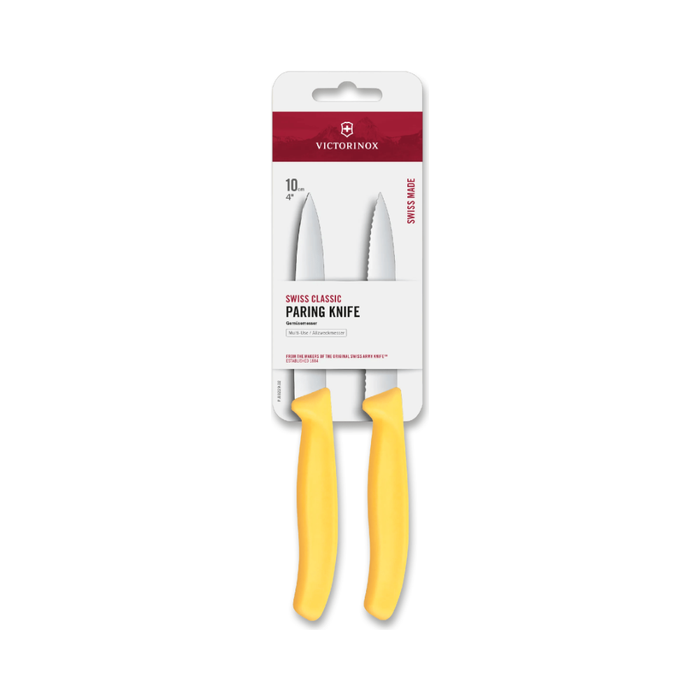 Swiss Classic, paring knife, 2pcs, wavy/straight