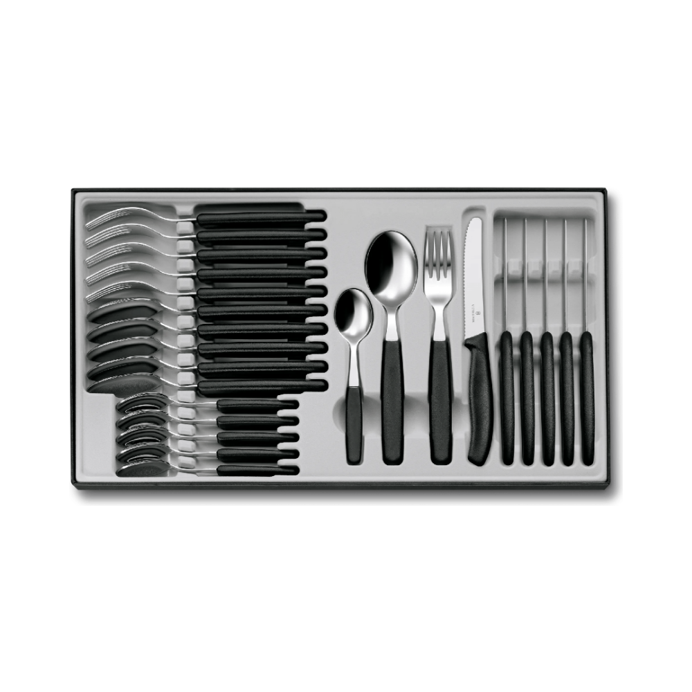Swiss Classic, tomato & table knife, 2pcs, wavy, box