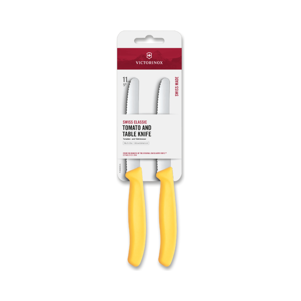 Swiss Classic, tomato & table knife,2pcs,wavy