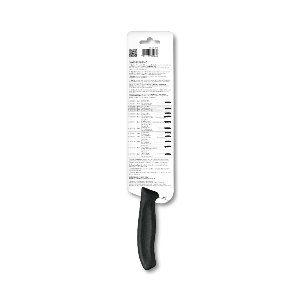 Swiss Classic, santoku knife, straight,fluted