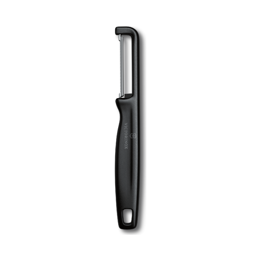 [VIC-6.0943.3] Iota Peeler, serrated, double-edge (Black)