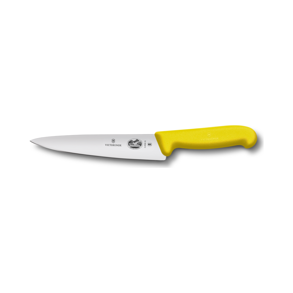 Fibrox, chef's knife, 19cm, straight, yellow