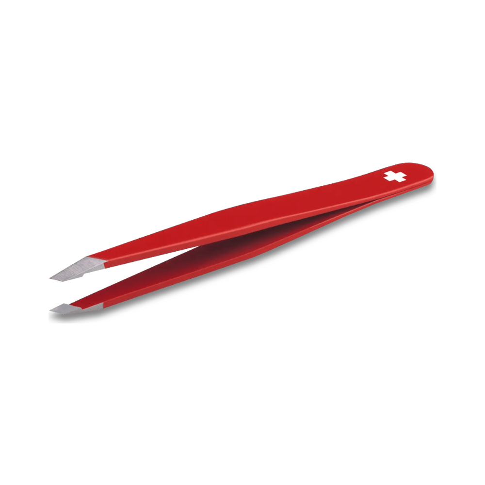 Tweezers Rubis, slanted, blister